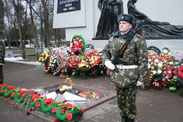 Сотрудники Пинской РОС приняли участие в торжественных мероприятиях